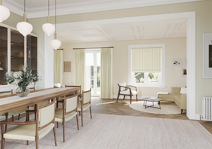 Orla Kiely Solid Stem, Pebble - Twist&Fit Roman Blind - Image 7